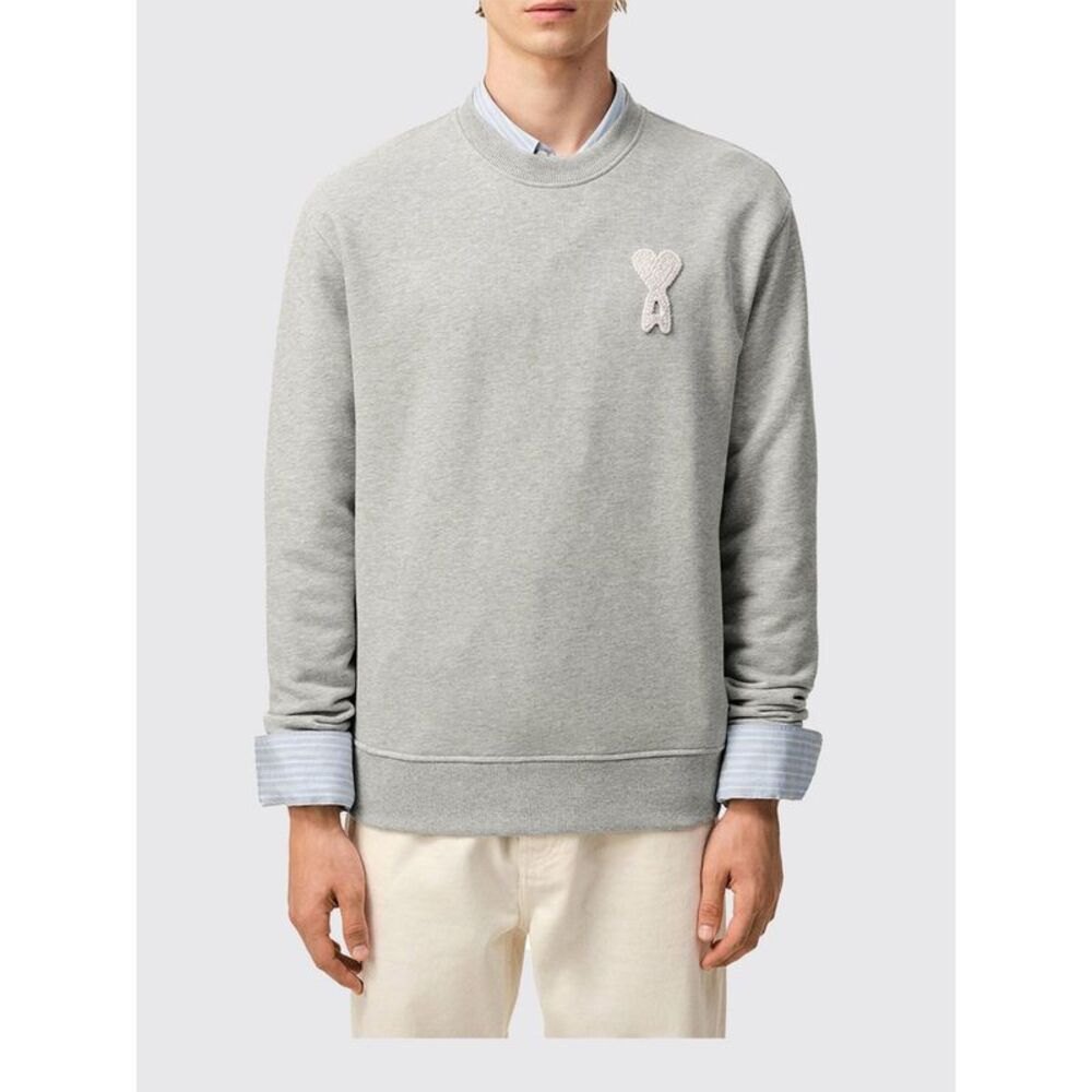 Ami Paris Sweatshirt Men Grey